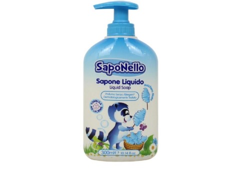 SAPONELLO SAPONE LIQUIDO BIMBI ZUCCHERO FILATO 300 ML