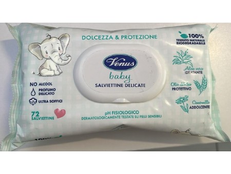 VENUS BABY SALVIETTINE DELICATE 72PZ