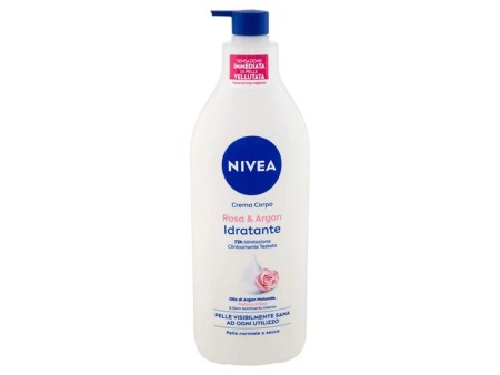 NIVEA B/L ROSA&ARGAN IDRATANTE NUOVA FORMULA 72H DOSATORE 500ML