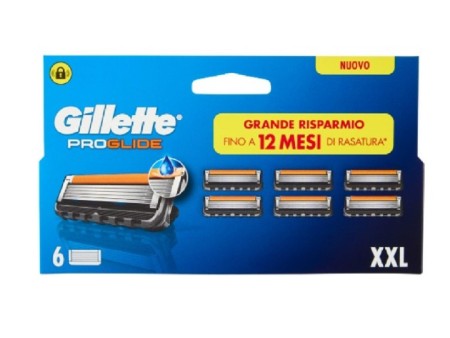 GILLETTE PROGLIDE 6 LAMETTE DI RICAMBIO