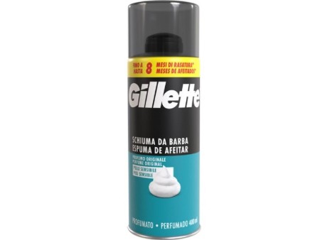 GILLETTE SCHIUMA DA BARBA PELLI SENSIBILI 400ML