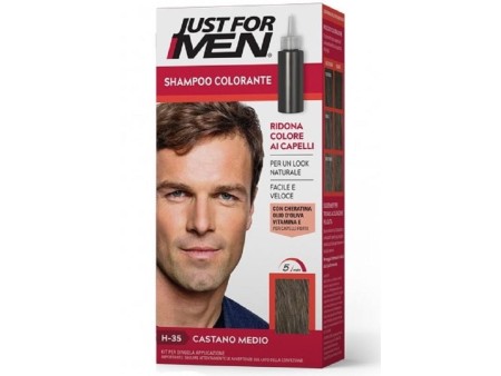 JUST FOR MEN SHAMPOO COLORANTE CASTANO MEDIO H-35