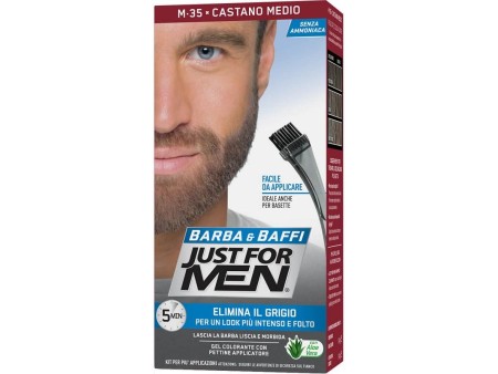 JUST FOR MEN BARBA GEL COLORANTE CASTANO MEDIO