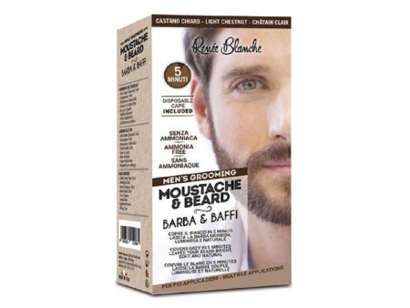 RENEE BLANCHE CREMA COLORANTE BARBA E BAFFI CASTANO CHIARO