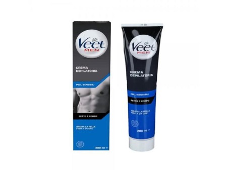 VEET MEN CREMA DEPILATORIA TUBO 200ML PELLI SENSIBILI