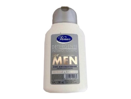 VENUS MEN DETERGENTE INTIMO E CORPO ANTIBATTERICO 200 ML
