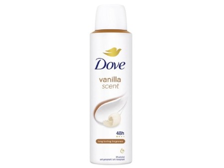 DOVE DEO SPRAY VANILLA SCENT 48H 150 ML