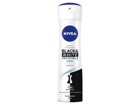 NIVEA BLACK & WHITE INVISIBLE FRESH DEO 150ML SPRAY