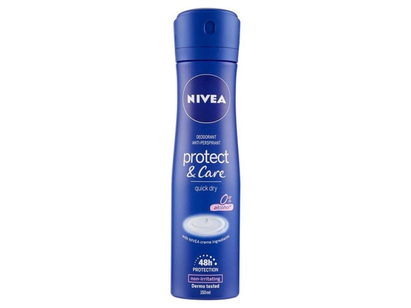 NIVEA DEO PROTECT & CARE 0% ALCOHOL 150ML SPRAY