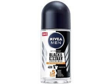 NIVEA DEO ROLLON BLACK & WHITE INVISIBLE IMPACT 50 ML