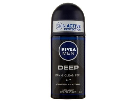 NIVEA MEN DEO ROLLON DEEP BLACK CARBON 50 ML