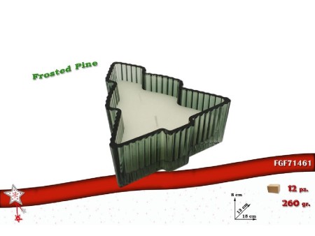 FGF ALBERO VERDE CON CANDELA PROFUMATA PINO SMERIGLIATO 260GR