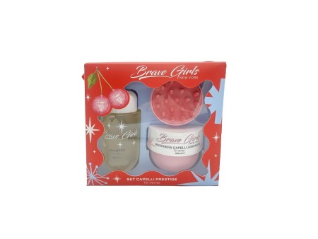 BRAVE GIRLS COFFRET CAPELLI PRESTIGE SHAMP+MASCH LISCI+SPAZZOLA MASSAG