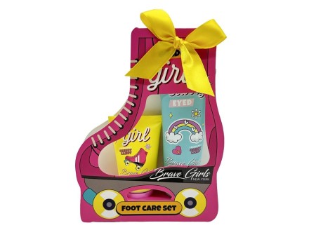 BRAVE GIRLS COFFRET STARRY EYED PATTINO CREMA+SCRUB PIEDI CHERRY CANDY