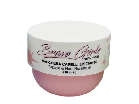BRAVE GIRLS MASCHERA CAPELLI LISCIANTE PAPAYA & NOCI BRASILIANE 230 ML