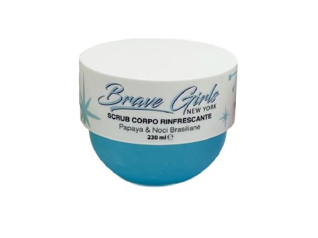 BRAVE GIRLS SCRUB CORPO RINFRESCANTE PAPAYA & NOCI BRASILIANE 230 ML