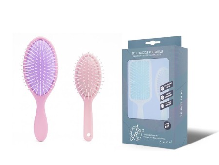 LE FATE DI JO COFFRET 2PZ SPAZZOLE OVALI C/CUSCINETTO DISTRICANTI K46