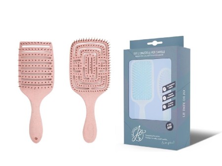 LE FATE DI JO COFFRET 2PZ SPAZZOLE RETTANGOLARI C/DESIGN VENTILATO K47