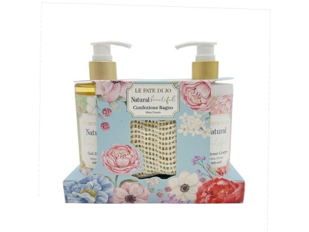 LE FATE DI JO NATURAL BEAUTIFUL COFF BAGNO MIELE 2PZ CON DOSATORI+SPUG