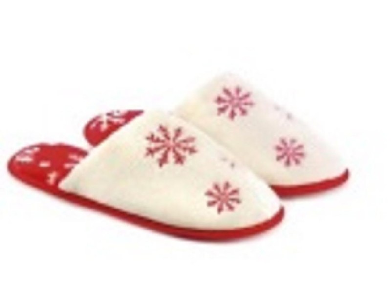 BIFFOLI CIABATTA CON RICAMO FIOCCO DI NEVE S