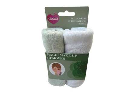 DEALO SET 2 LAVETTE STRUCCANTI VISO