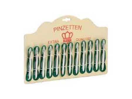 IPAM PINZETTA NICHELATA 900/98,5MM P/ASSORTITE CARTELLA 12PZ