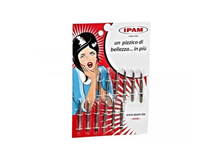 IPAM PINZETTA NICHELATA 90 MM P/PIEGATA ASSORTITA C PZ12