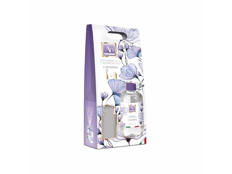 AD COFFRET DIFFUSORE PER AMBIENTE 125ML+RICARICA 250ML LAVANDA