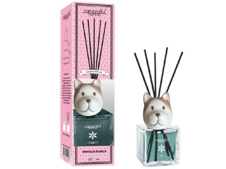 CAMOMILLA TORINO DIFFUSORE CANE VANIGLIA BIANCA 100 ML