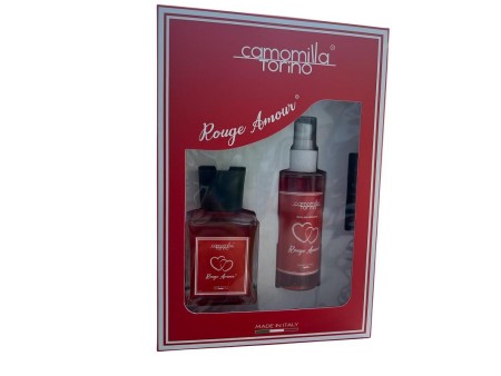 CAMOMILLA TORINO DIFFUSORE ROUGE AMOUR 100 ML + SPRAY 100 ML