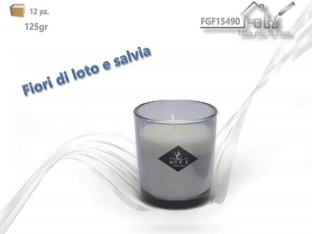 HOME FRAGRANCE CANDELA PROFUMATA LOTUS WHITE SAGE 125 GR