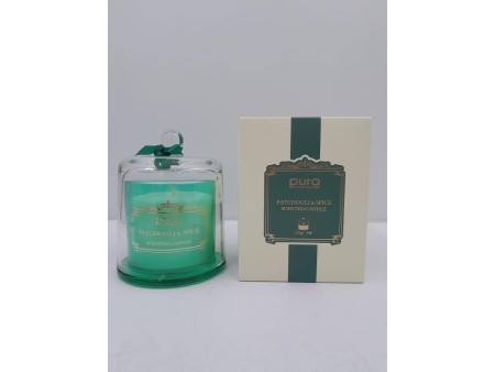 MERCURY CANDELA PROFUMATA PATCHOULY E SPICE 230GR IN CAMPANA VETRO