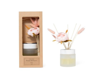 MERCURY HOME AROMA REED DIFFUSER SCATOLA AV BACCHETTI FIORE ROSA 100ML