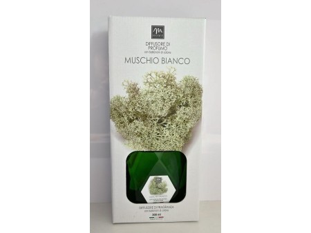 MERCURY PROFUMO DIFFUSORE BOTTIGLIA ESAGONALE 300ML MUSCHIO BIANCO