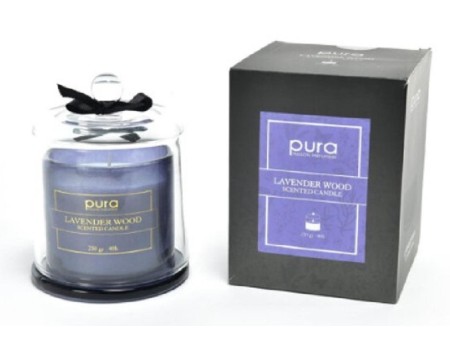 MERCURY PURA CANDELA PROFUMATA LAVENDER WOOD 230 GR IN CAMPANA VETRO